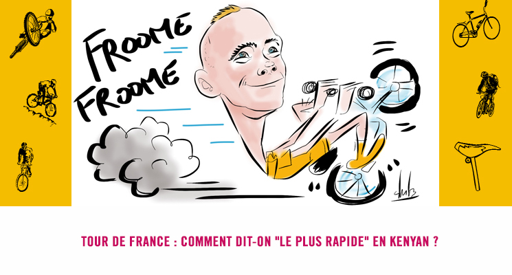 Caricature de Froome