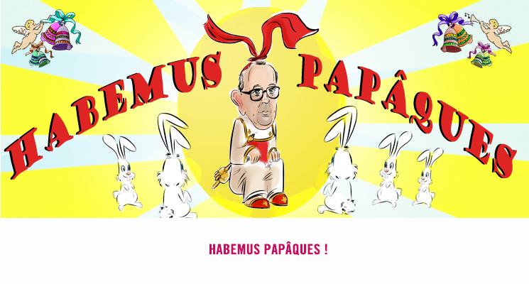 Caricature du pape François