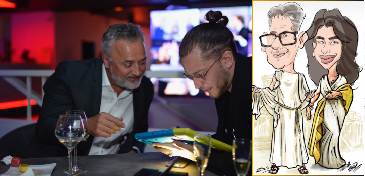 Caricature à la demande